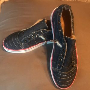 Brand new/never worn denim blue shoes